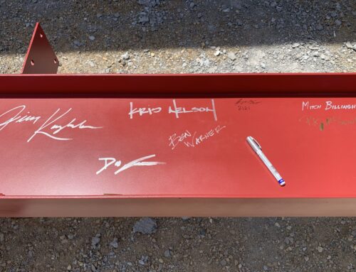 Dowagiac Fire Station Beam Signing Ceremony